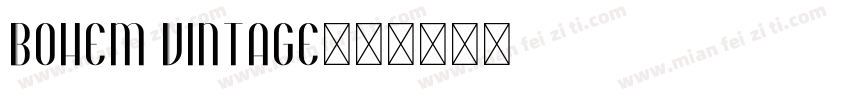 Bohem Vintage字体转换